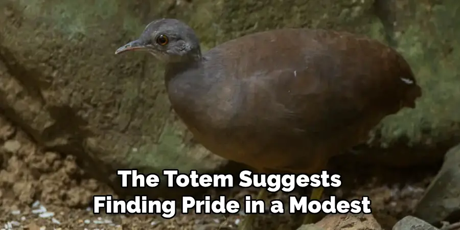 The Totem Suggests
Finding Pride in a Modest